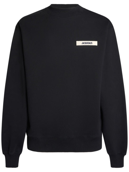 JACQUEMUS Sweatshirt aus Baumwolljersey Schwarz