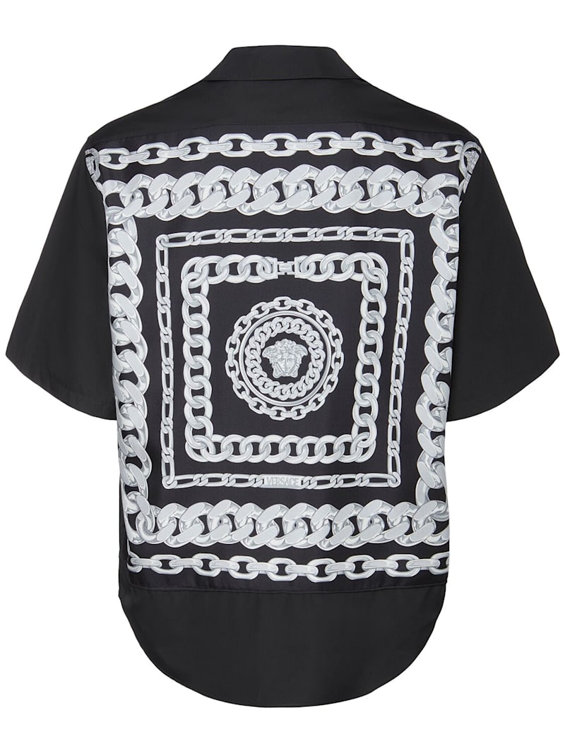 Versace: Hemd aus Seidentwil und Baumwollpopeline