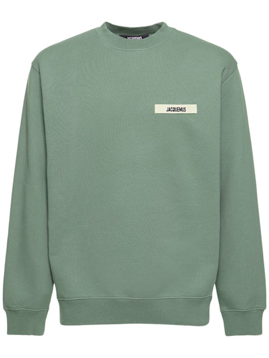JACQUEMUS Sweatshirt aus Baumwolljersey Grün
