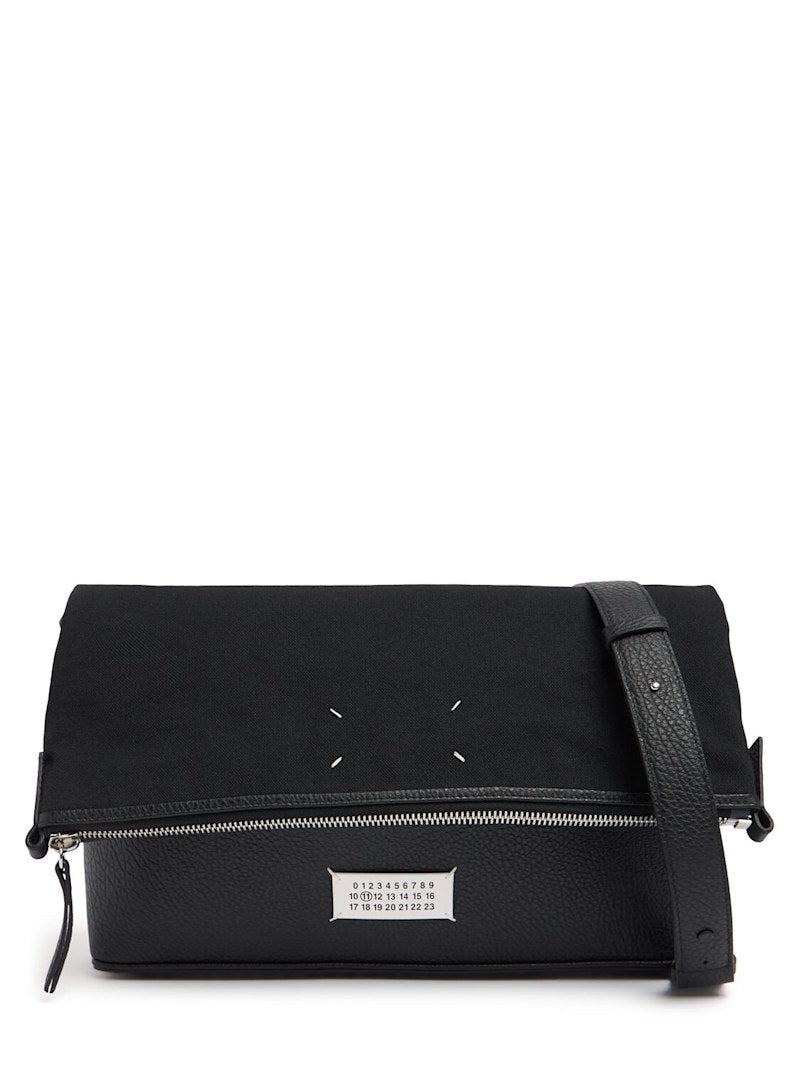 Maison Margiela Umhängetasche aus Leder und Canvas