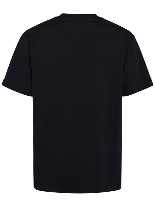 JACQUEMUS T-Shirt aus Baumwolljersey Schwarz