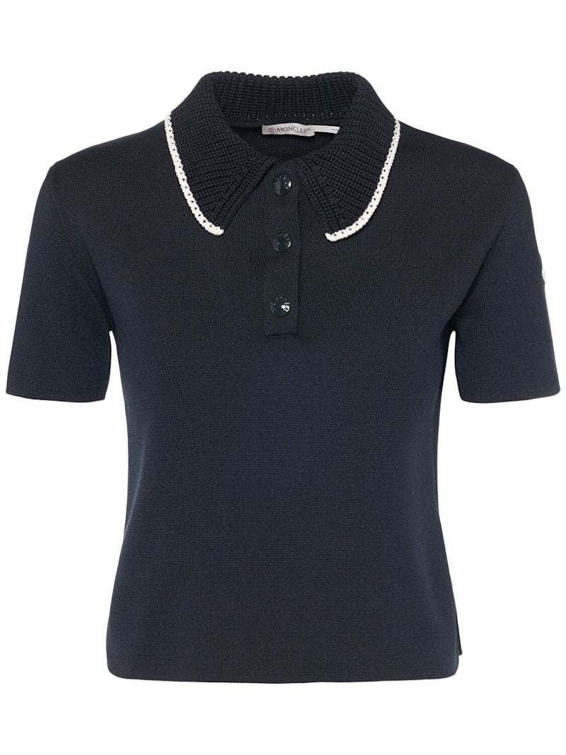 Moncler Polohemd aus Baumwollstrick