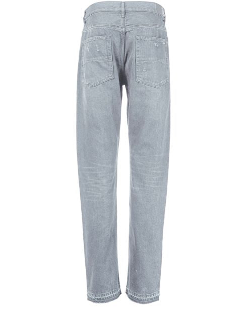 AMIRI Released Hem Straight-Leg-Jeans mit ausgefransten Kanten