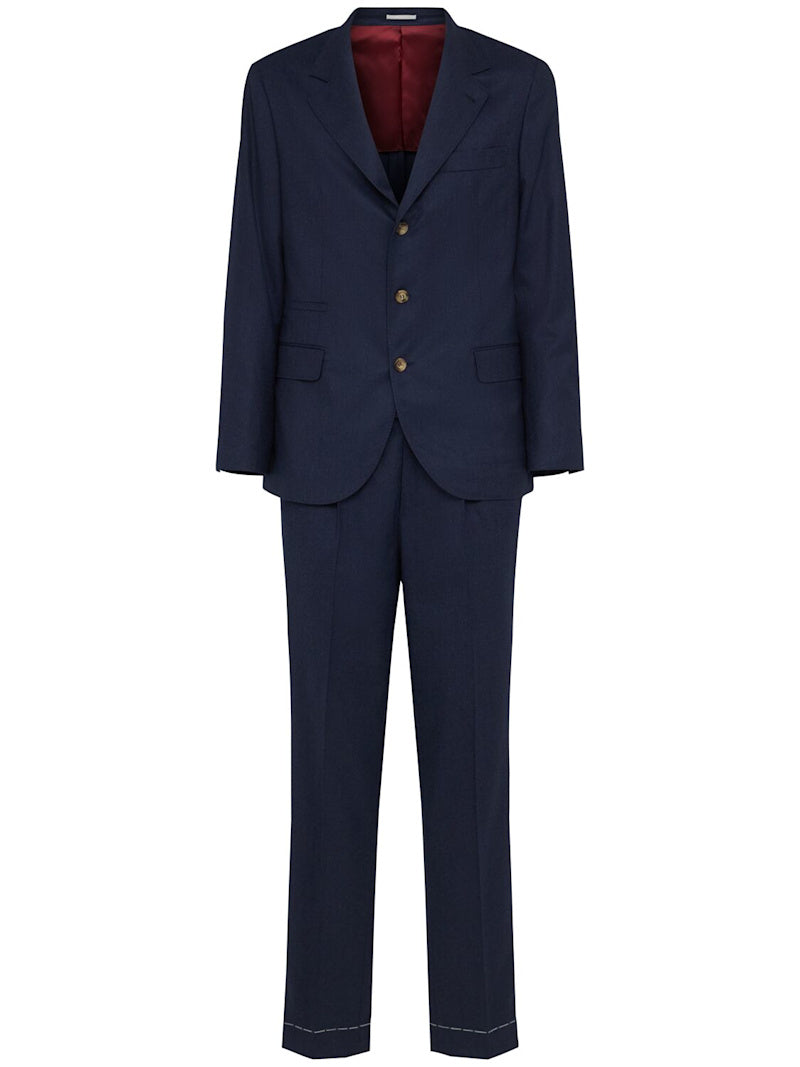 Brunello Cucinelli Einreihiger Wollanzug