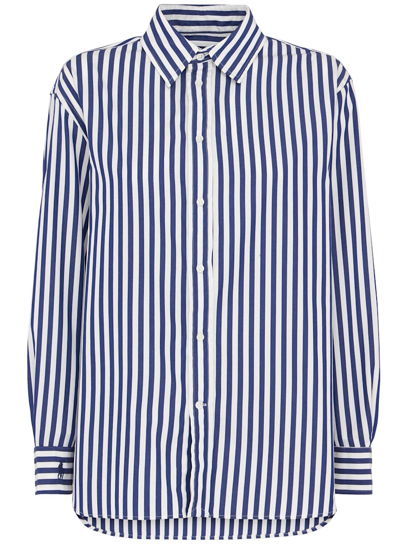 Polo Ralph Lauren Gestreiftes Hemd aus Baumwollpopeline