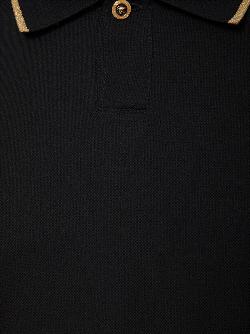 Versace Polohemd aus Baumwollpiqué „Versace“