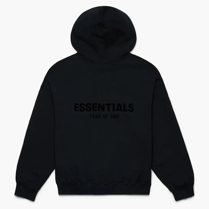 Fear Of God Essentials Pullover Chest Logo Hoodie Stretch Limo/black