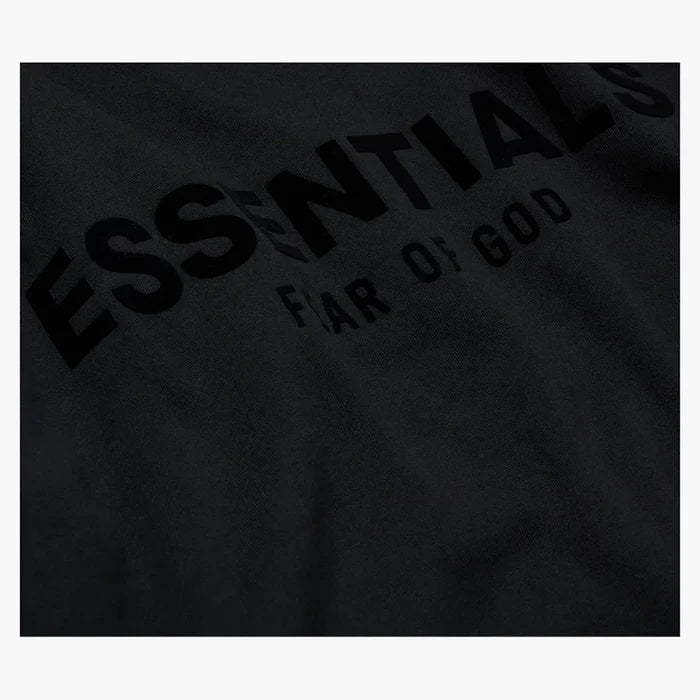 Fear Of God Essentials Pullover Chest Logo Hoodie Stretch Limo/black
