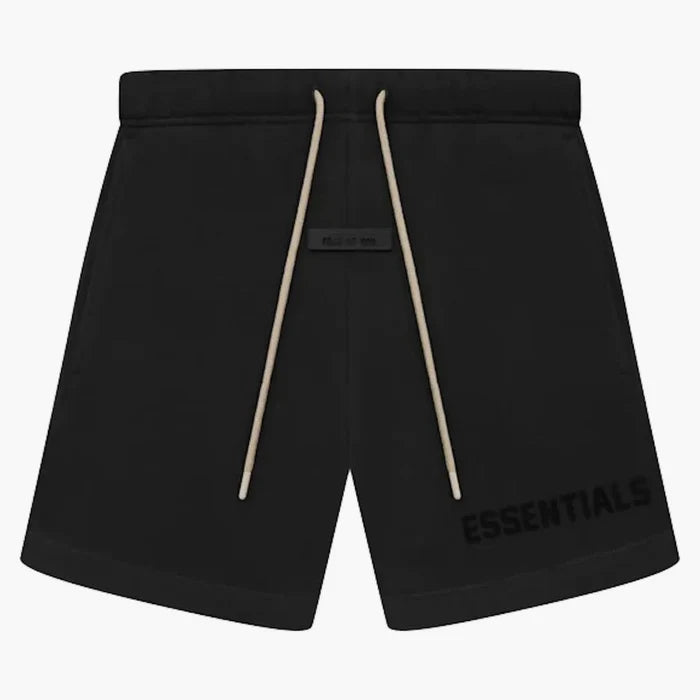 Fear of God Essentials Cream Drawstring Sweatshort Jet Black