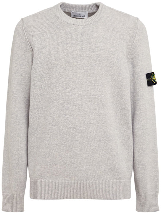 STONE ISLAND Pullover aus Wollmischung Grau