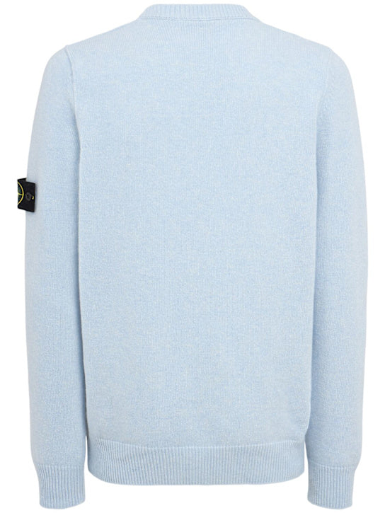STONE ISLAND Pullover aus Wollmischung Blau
