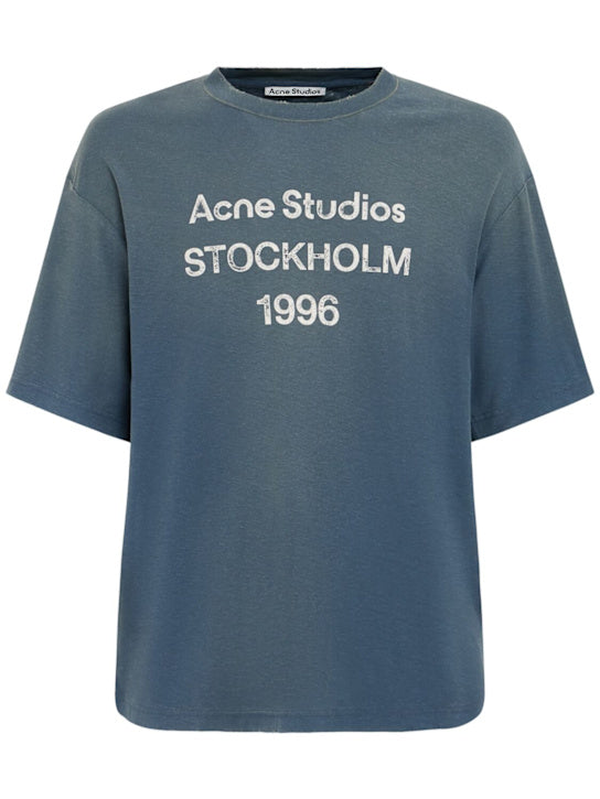 ACNE STUDIOS T-Shirt aus Baumwollmischung „1996“