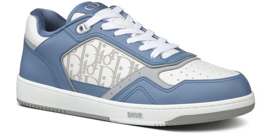 DIOR B27 Low-Top-Sneakers Blau Weiß