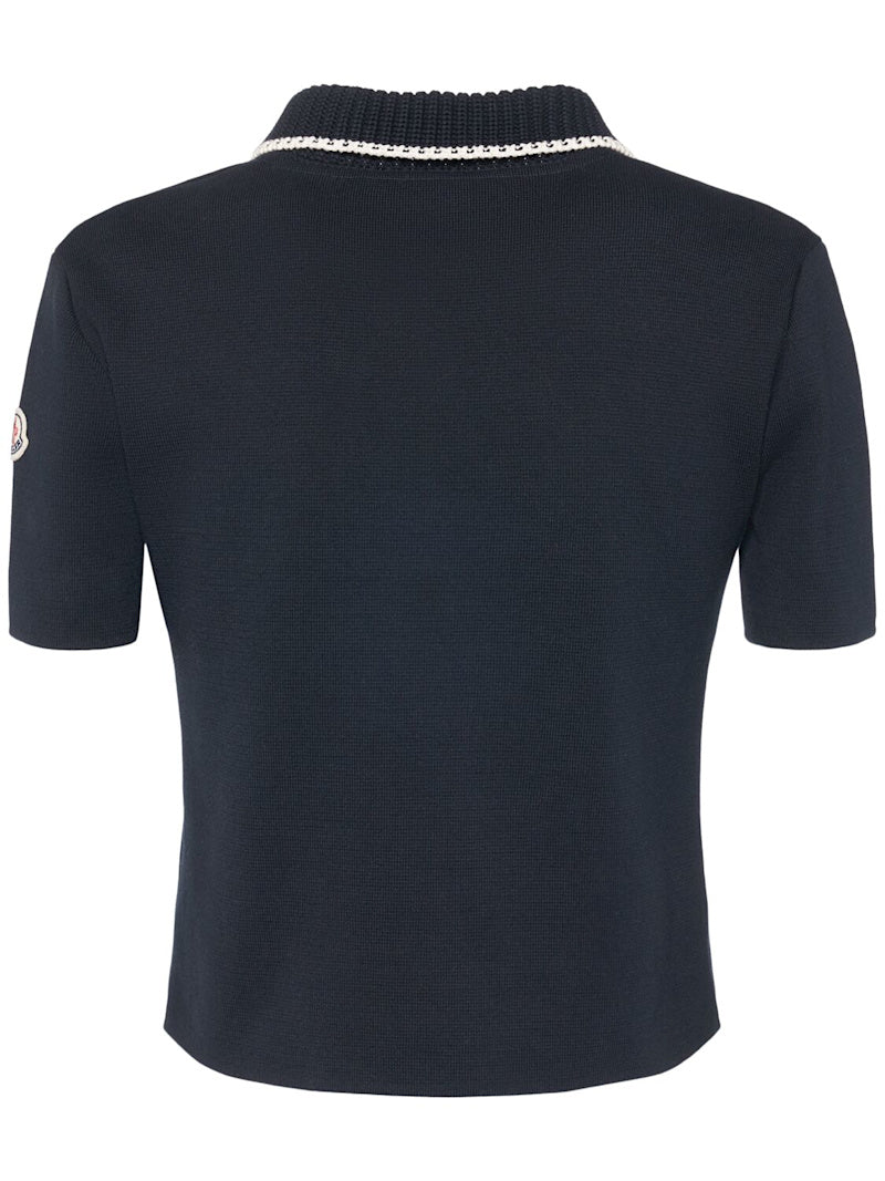Moncler Polohemd aus Baumwollstrick