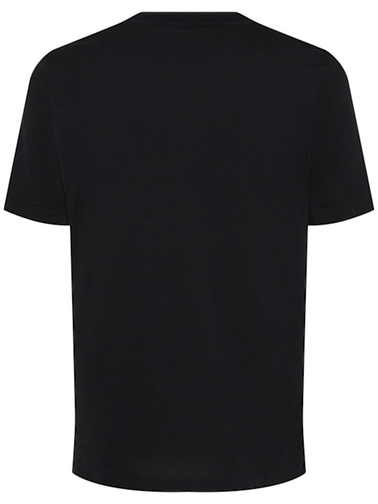 MARNI T-Shirt aus Baumwolljersey mit Logo Schwarz