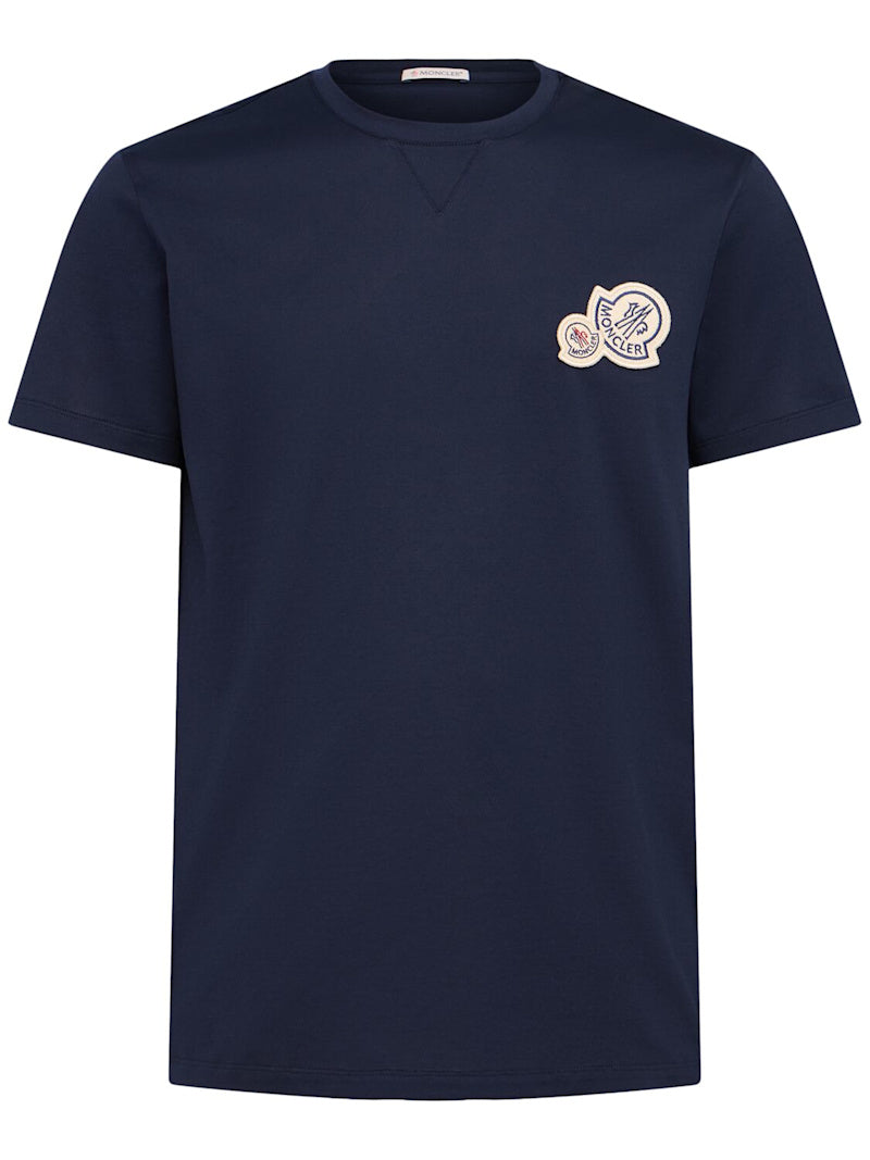 Moncler Double logo patch cotton t-shirt