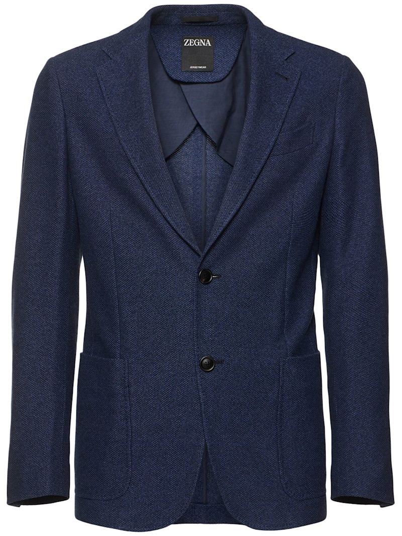 Zegna Micro structure cotton jersey jacket