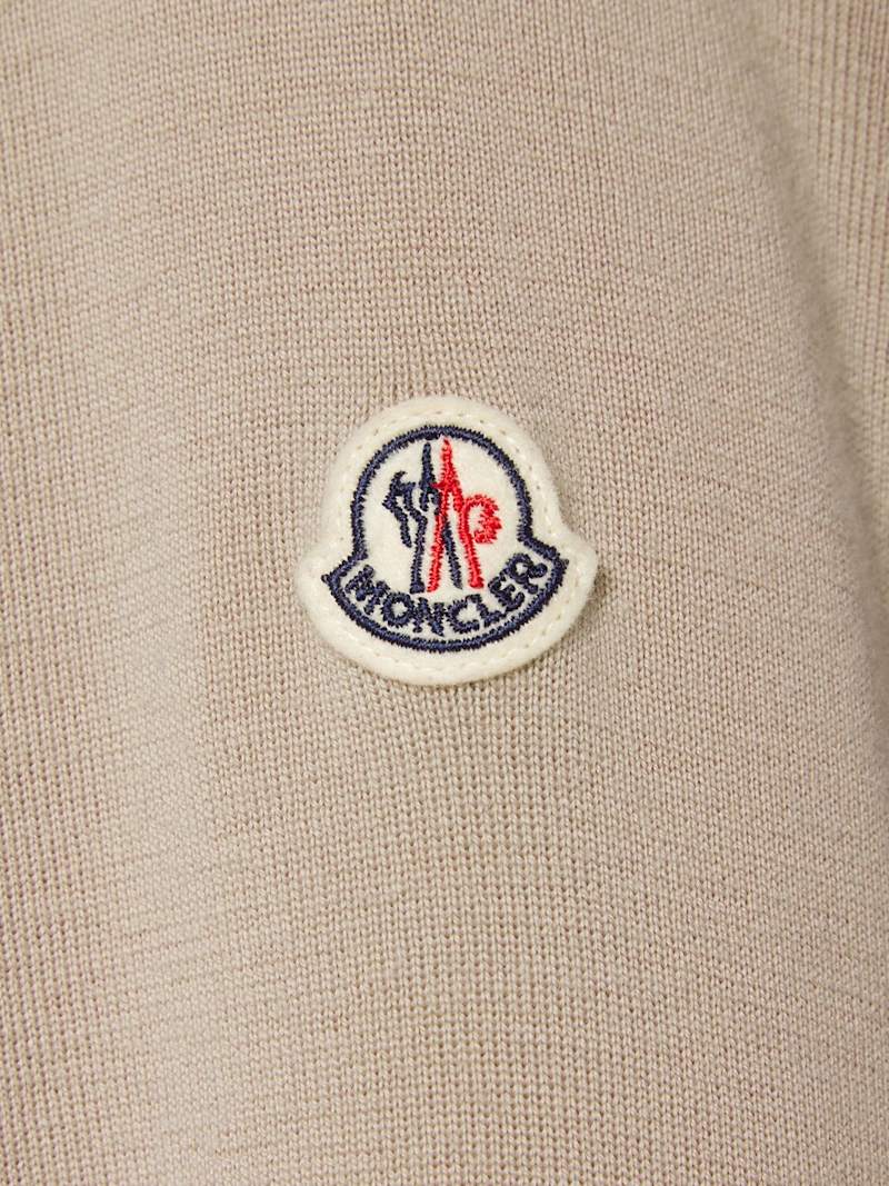 Moncler Daunencardigan aus Nylon Beige