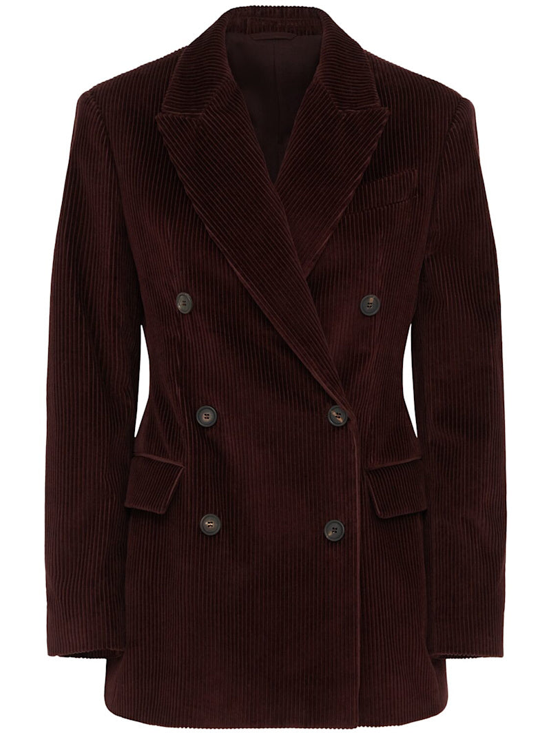 Brunello Cucinelli Zweireihiger Kordblazer
