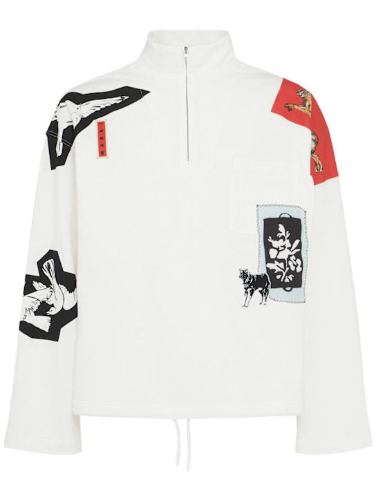 MARNI Sweatshirt mit Reßverschluss