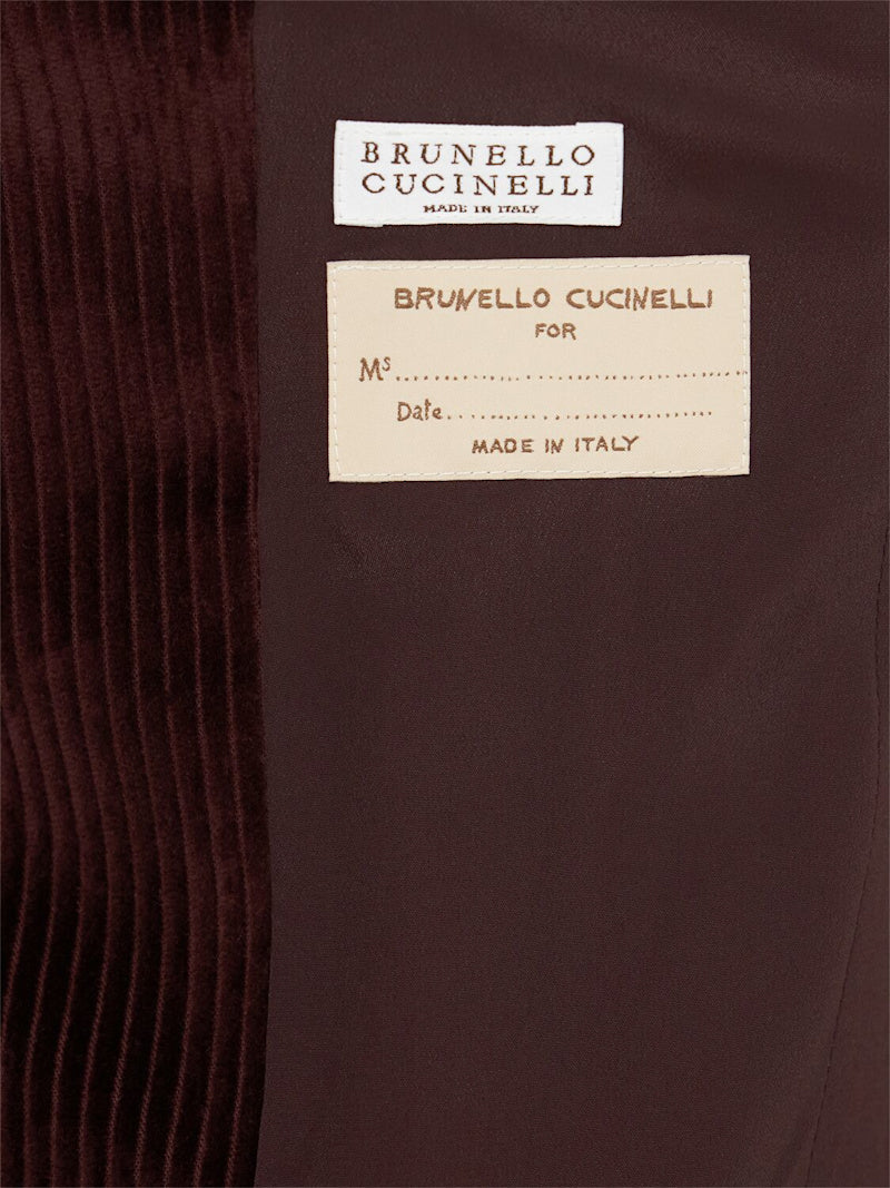 Brunello Cucinelli Zweireihiger Kordblazer