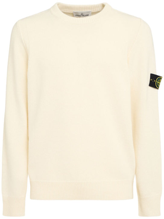 STONE ISLAND Pullover aus Wollmischung Gelb