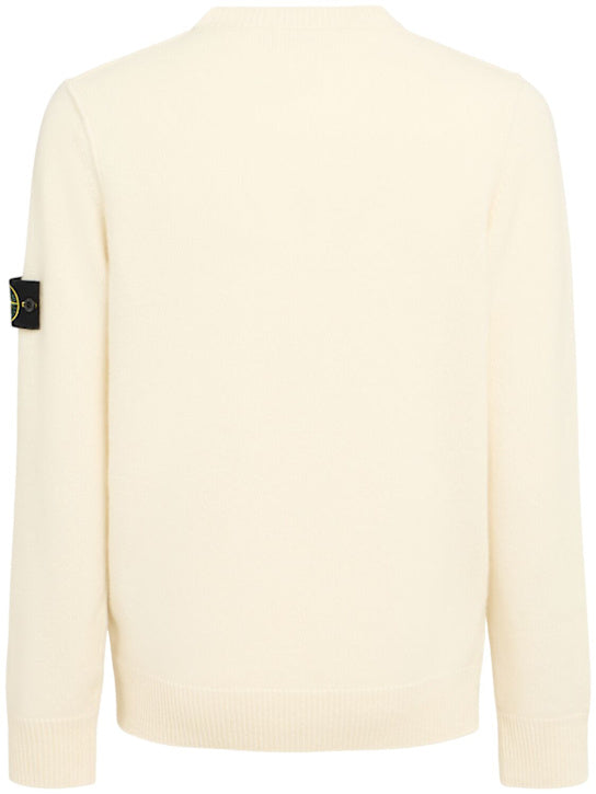 STONE ISLAND Pullover aus Wollmischung Gelb