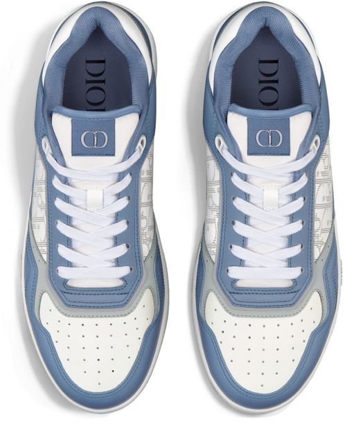 DIOR B27 Low-Top-Sneakers Blau Weiß