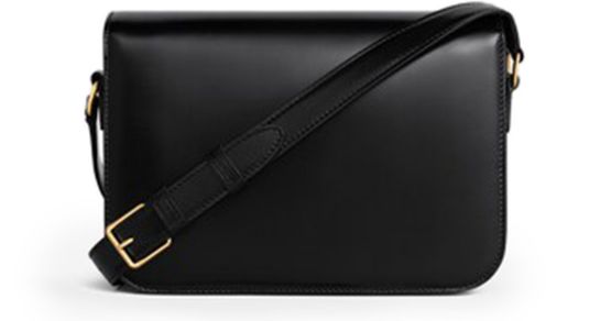 CELINE Mittelgroße Triomphe Tasche Black