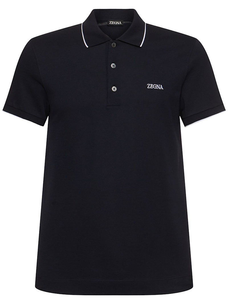 Zegna navy polo