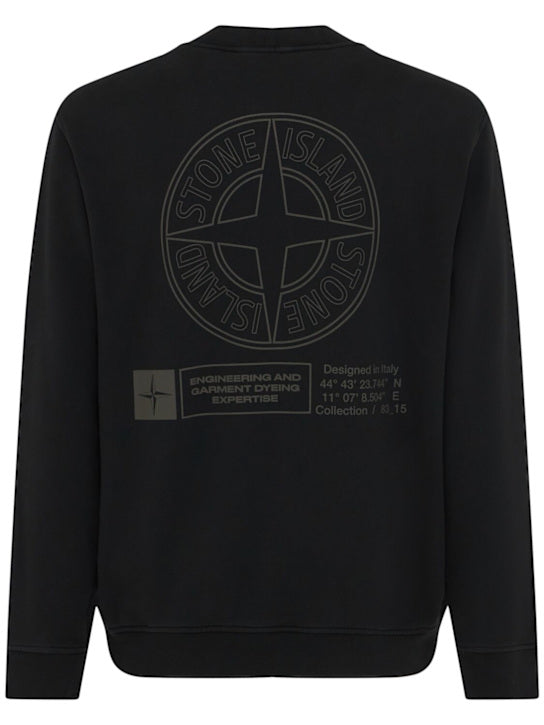 STONE ISLAND Sweatshirt mit Print Schwarz