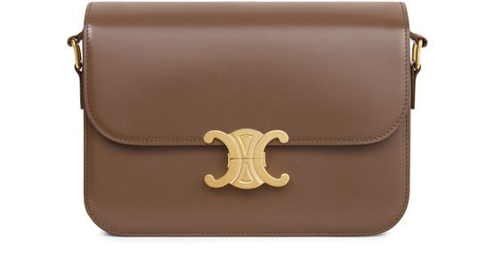 CELINE Mittelgroße Triomphe Tasche Brown
