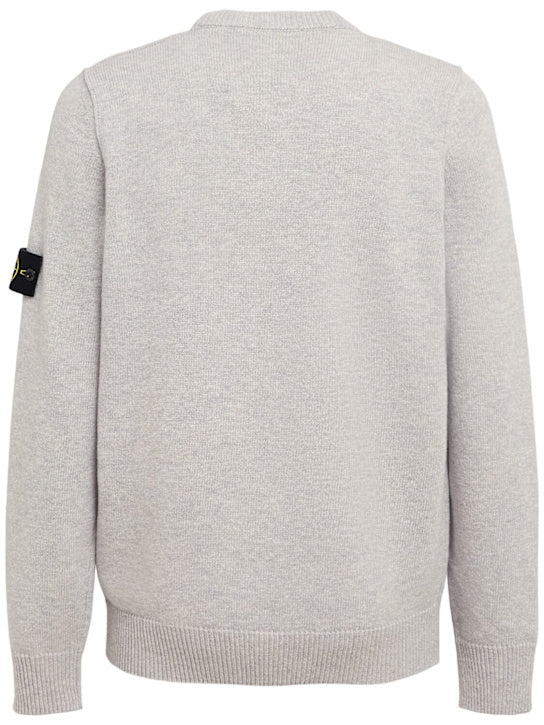 STONE ISLAND Pullover aus Wollmischung Grau