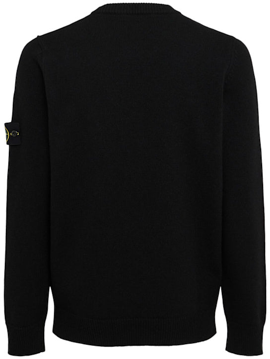 STONE ISLAND Pullover aus Wollmischung Schwarz