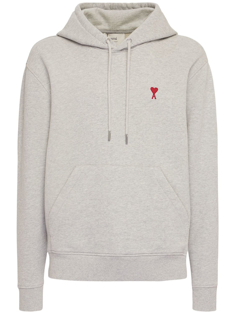AMI Paris Hoodie aus Baumwolle „ADC“ Grau