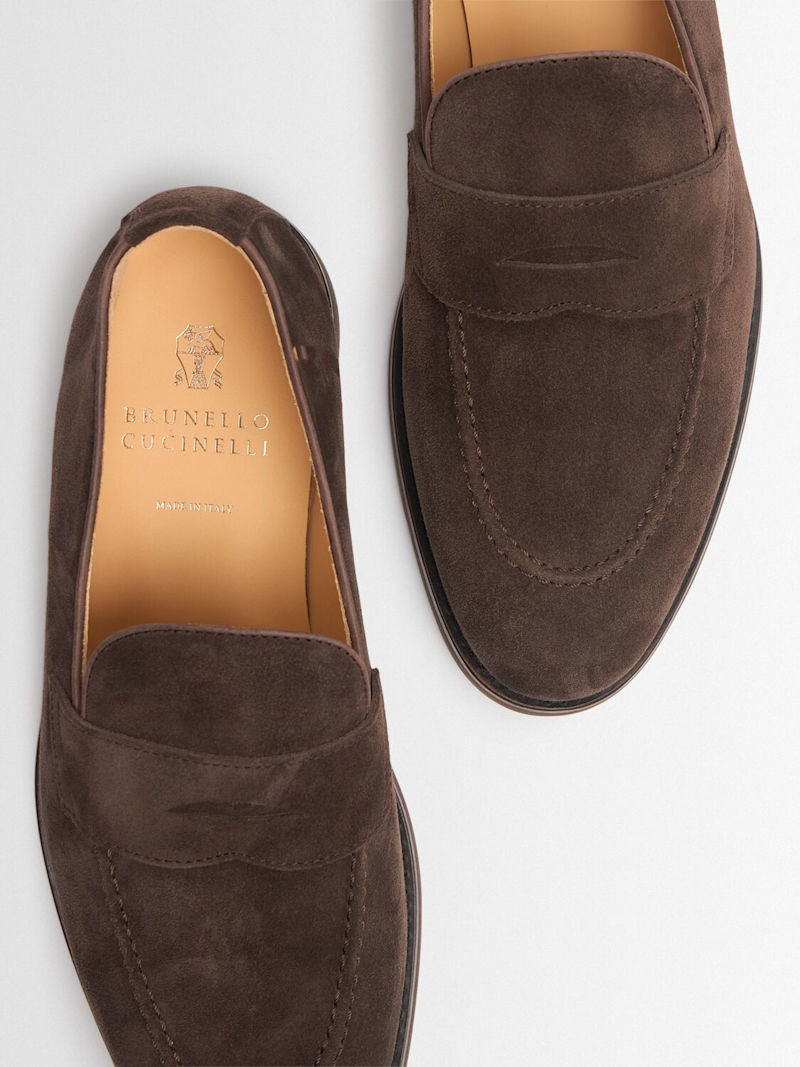 Brunello Cucinelli Loafer aus Wildleder