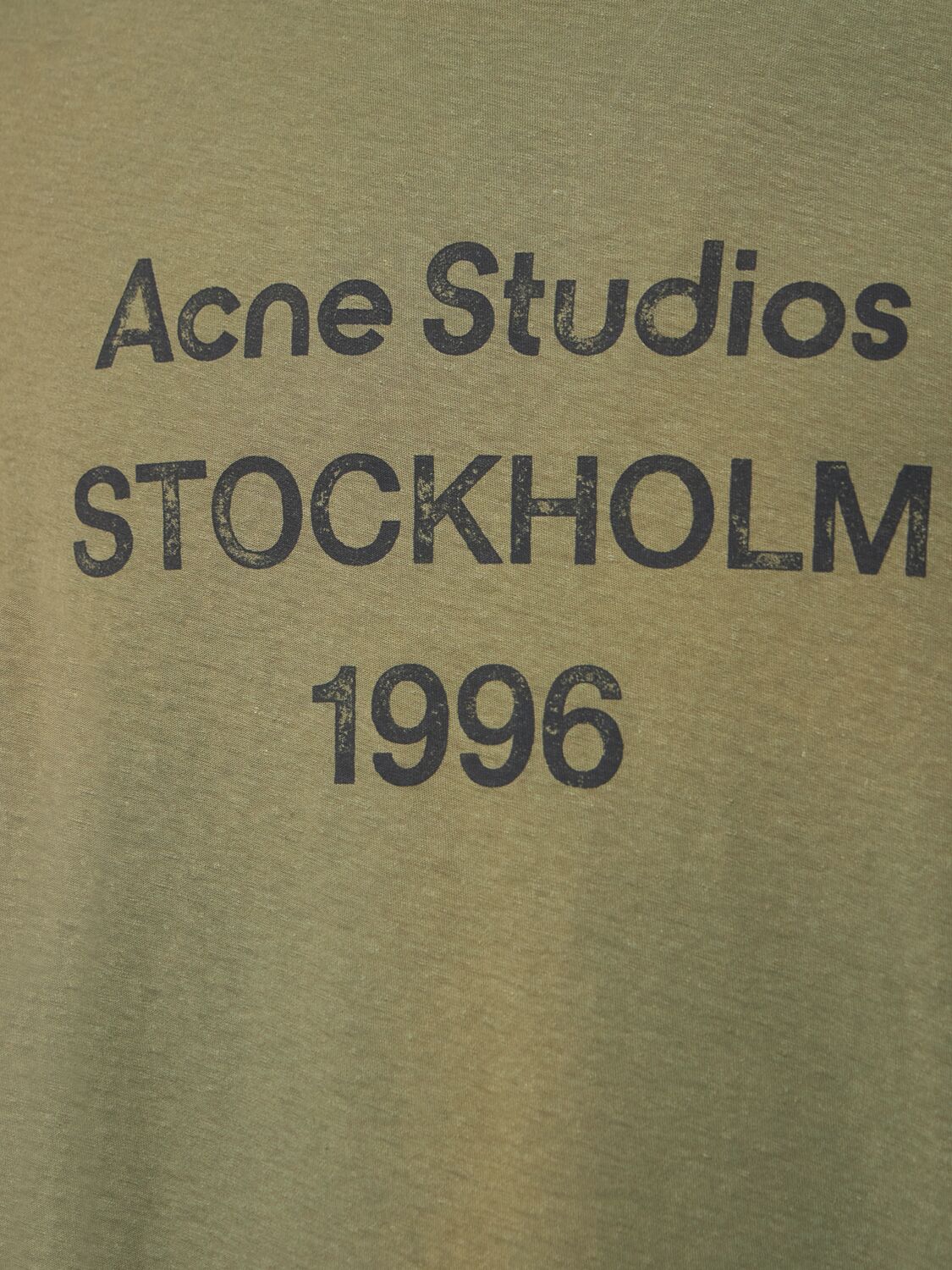 ACNE STUDIOS T-Shirt aus Baumwolljersey mit Druck „1996“