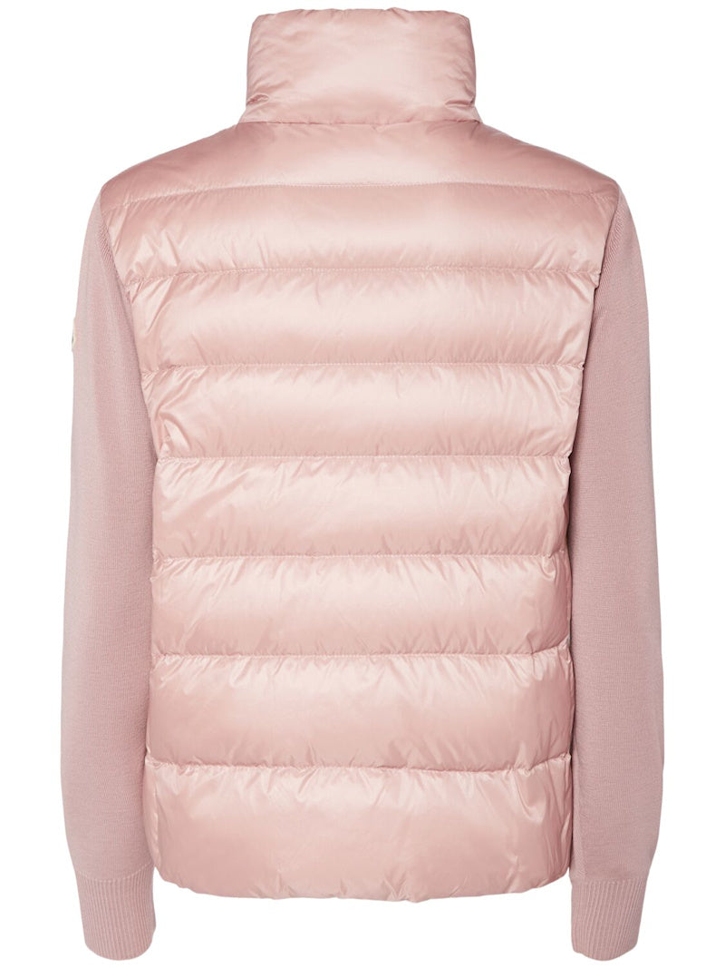 Moncler Daunencardigan aus Nylon