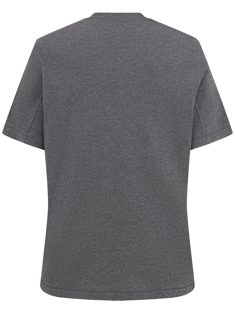 Brunello Cucinelli T-Shirt aus Baumwolle Grau