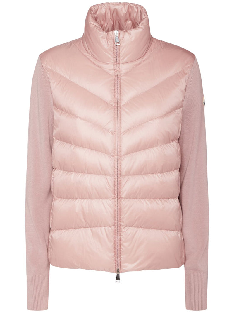 Moncler Daunencardigan aus Nylon
