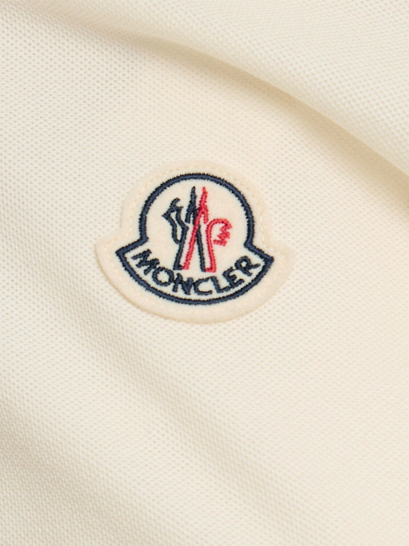Moncler Polohemd aus Baumwollpiqué mit Logodruck