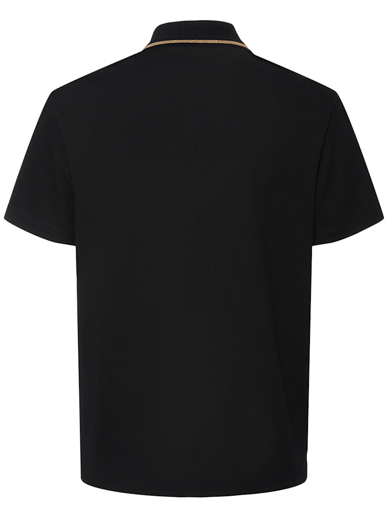 Versace Polohemd aus Baumwollpiqué „Versace“