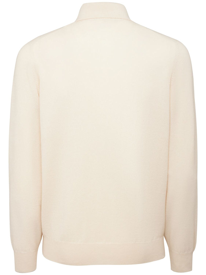 Brunello Cucinelli Polohemd aus Kaschmirstrick