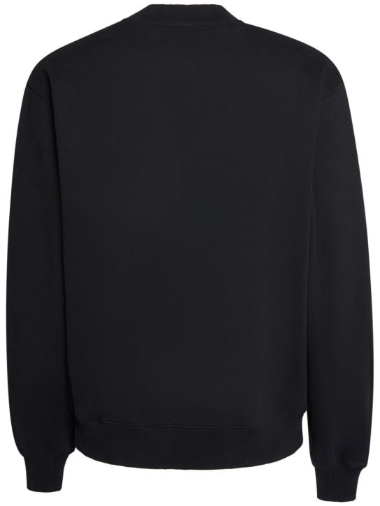 JACQUEMUS Sweatshirt aus Baumwolljersey Schwarz