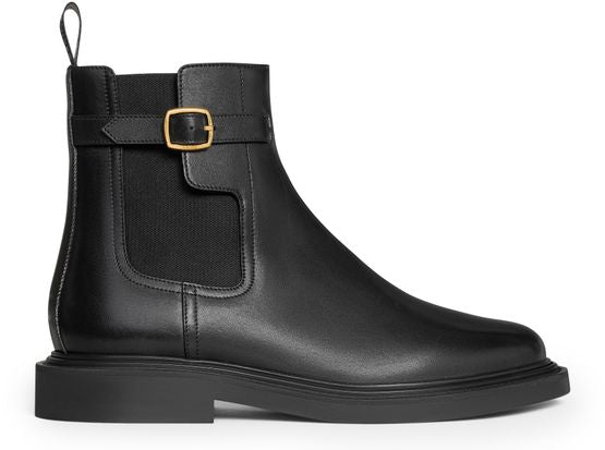 CELINE Université Chelsea-stiefel aus glänzendem stierleder